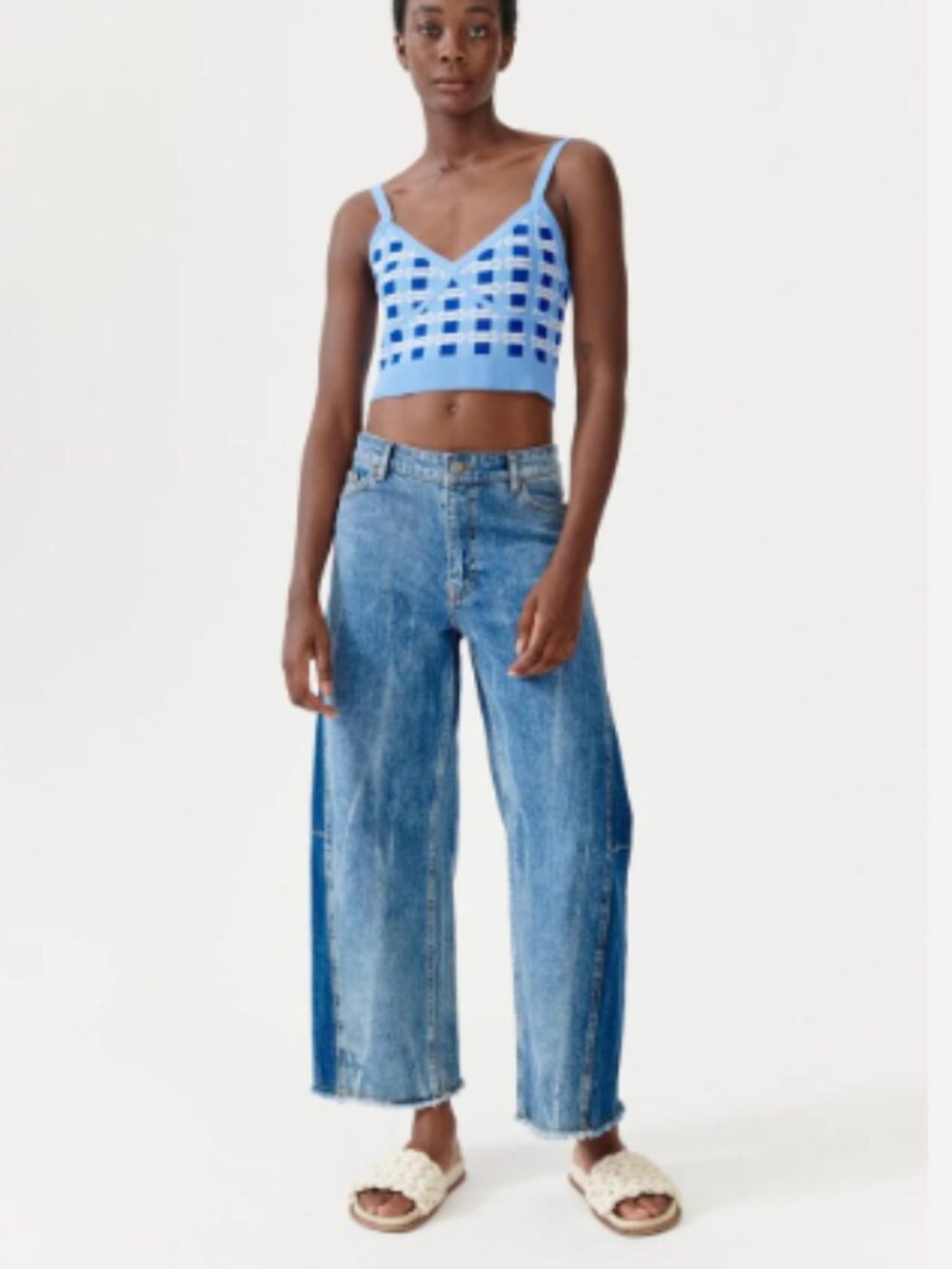 Anthropologie Baum und Pferdgarten Cypre Knit Crop Top Size X-Small